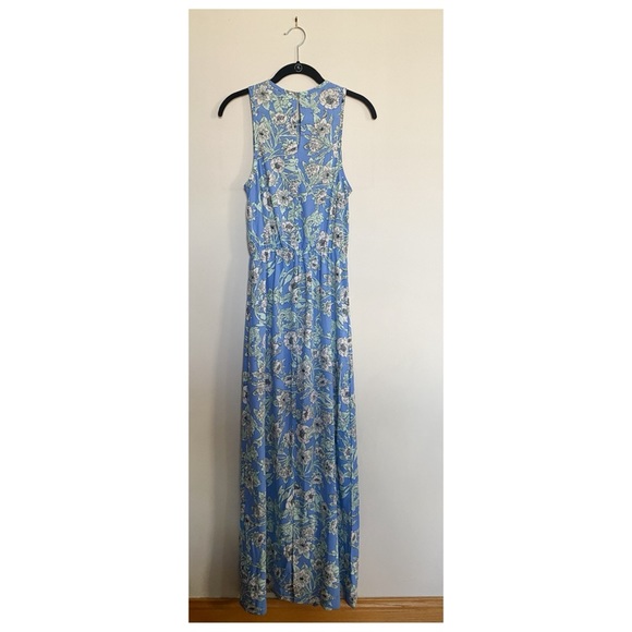 H&M Blue Floral Maxi Dress | Size 6 - Picture 2 of 5